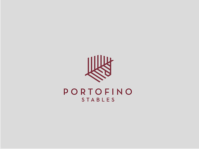 PortofinoStables animal branding crest elegant horse identity logo luxury palm palmtree portofino riding stable stables