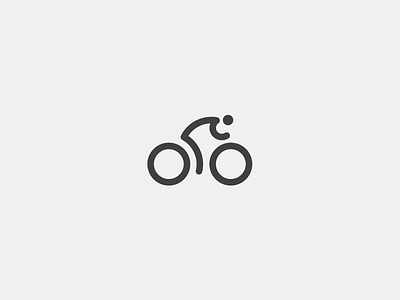 Cyclist bicycle bike biker cycling cyclist cyclists icon logo minimal sport wheels