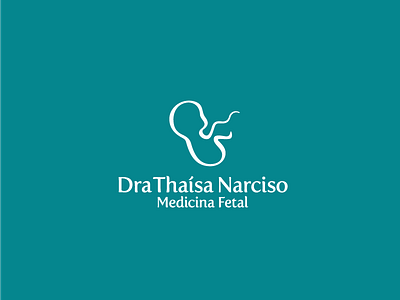 DraThaisaNarciso Logo baby branding calligraphy doctor dr elegant fetus identity illustration logo logodesign logos logotype minimal simple