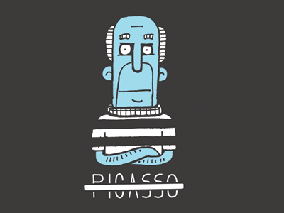 P̶i̶c̶a̶s̶s̶o̶ ̶ artist series illustration picasso t shirt vector