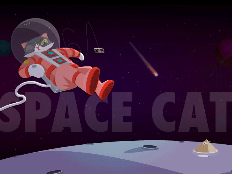Treehouse Presents SPACE CAT cat course design develop game ios motion space trailer treehouse