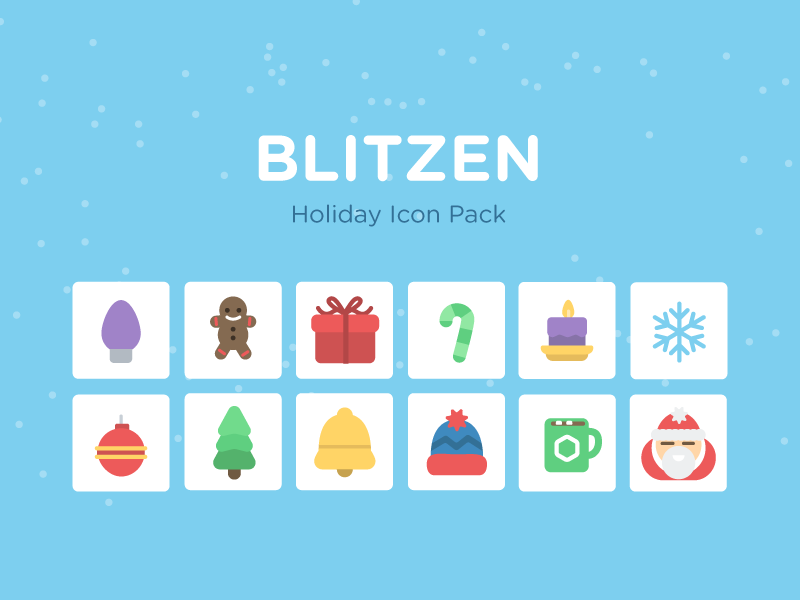 Blitzen - Holiday Icon Pack holiday icons treehouse download cheer snow free education coding santa prize candy