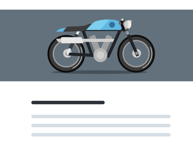 Cafe racer build animation animation bike gif icon illustration minimal motion motorcycle ui web site