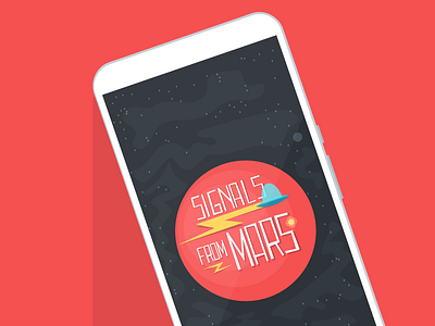 Signals From Mars Thumb android app app icon design icons illustration mars rad space spaceship