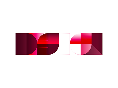 Geometric Design blending modes bright design fun gradients illustrator lettering minimal pink shapes simple