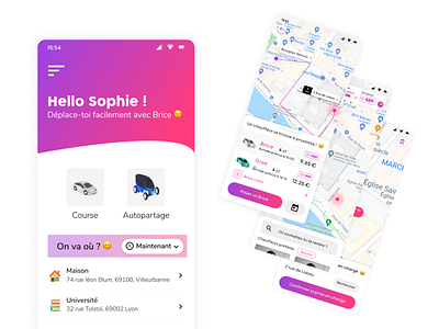 Uber like app for teenagers app bolt design desin heetch lyft mobility startup taxiapp uber ui ux