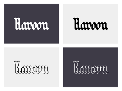 Personal Wordmark: Haroon