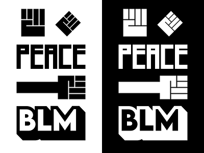 Black Lives Matter Free Assets black and white blacklivesmatter blm equality logo peace type
