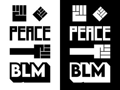 Black Lives Matter Free Assets black and white blacklivesmatter blm equality logo peace type