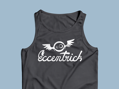Eccentrick 2020 apparel illustration illustrator lettering logo procreate tank top vector