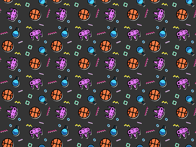 90s Pattern 90s icons illustrator memphis design pattern photoshop squiggles throwback vectors