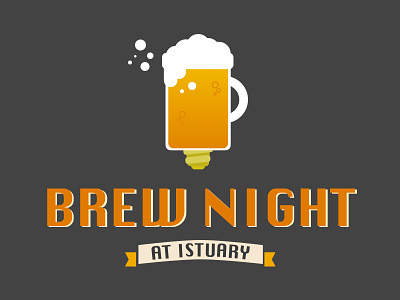 Brew Night beer brew night illustration logo sketch