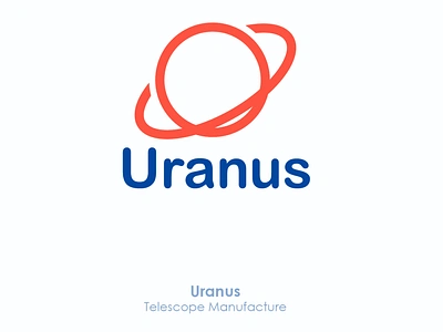 Uranus - Telescope Manufacture (Logo) adobe illustrator ayoub ayoub bennouna bennouna branding design flat graphic icon logo logo design minimalist logo planet planet design planet logo telescope uranus vector