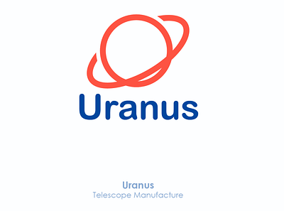 Uranus - Telescope Manufacture (Logo) adobe illustrator ayoub ayoub bennouna bennouna branding design flat graphic icon logo logo design minimalist logo planet planet design planet logo telescope uranus vector