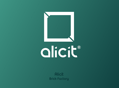 Alicit - Brick Factory alicit ayoub ayoub bennouna basic bennouna branding brick design factory factory logo flat icon logo simple vector