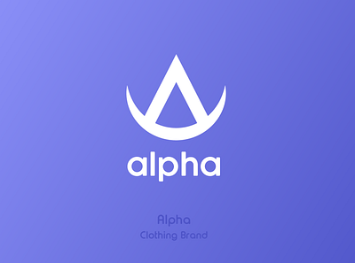 Alpha - Clothing Brand 2d alpha alpha logo ayoub ayoub bennouna bennouna branding clothing brand clothing brand logo clothing logo design flat icon logo simple vector