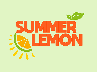 Summer Lemon ayoub ayoub bennouna bennouna branding design flat flat logo graphic design icon illustration lemon lemon logo logo logo design logo simple simple summer summer logo ui vector