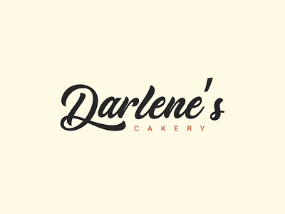 Darlene's ayoub ayoub bennouna bakery bakery logo bennouna branding cakery cakery logo darlenes cakery design flat flat logo icon illustration logo manuscrit manuscrit logo simple logo ui