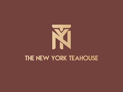 The New York Teahouse ayoub ayoub bennouna bennouna branding café logo coffe shop design flat house logo icon illustration logo logo design new york new york logo tea tea logo teahouse teahouse logo vector