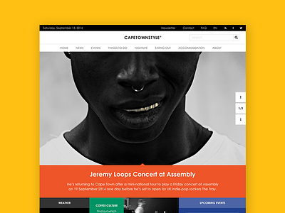 Cape Town Style Magazine breakpoints design responsive web