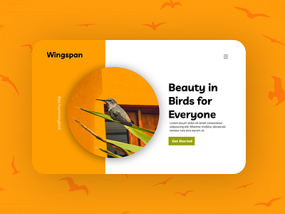 Landing Page Design bird figma graphic design landing page ui uiux