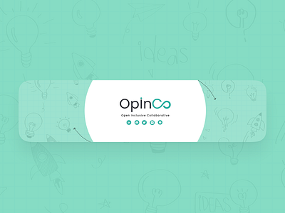 Social Media banner Opinco Community banner graphic design ui