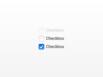 UI Checkboxes check box ui