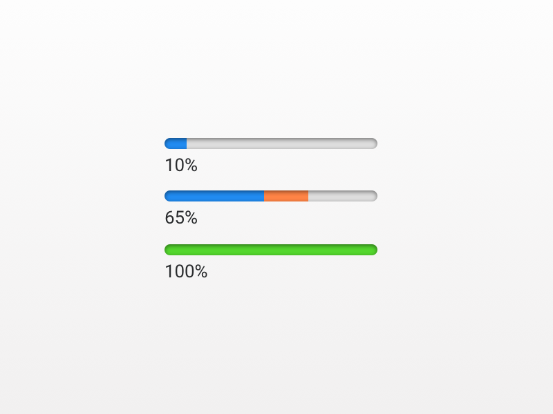 UI Progress Bars by Brian Hoops on Dribbble