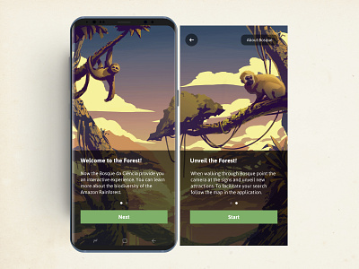 Onboarding - Trilha Animal animals app illustration interface ui uidesign userinterface ux