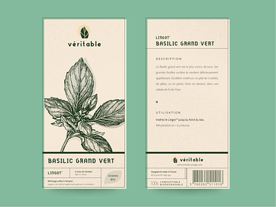 Véritable Lingot® Packaging Redesign agriculture branding branding package ecology hydroponics icon illustration logo nature pack packaging typography ui vector vintage