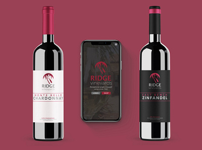 Ridge Vineyards Rebrand branding identity packaging print design uiux