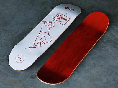 Vlom Skateboards 2d animation chill deck design doodle gif illustration lazy lineart lviv outline red sb skateboard skateboard graphics skateboarding stroke vlom wood