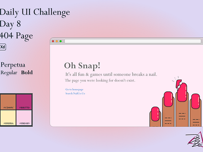 Daily UI Challenge - Day 8 - 404 Page