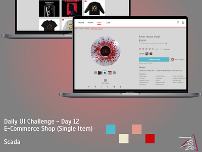 Daily UI Challenge - Day 12 - E-Commerce Shop adobe xd dailyui dailyuichallenge design ui ux