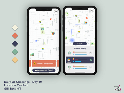 Daily UI Challenge - Day 20 - Location Tracker