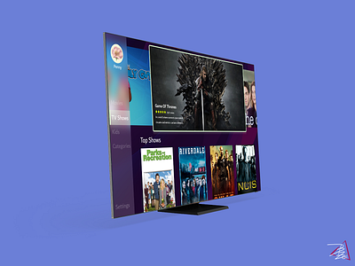 Daily UI Challenge - Day 25 - TV App