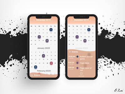 Daily UI Challenge - 38 - Calendar android app app design dailyui dailyuichallenge design figma figma design ios ui ux