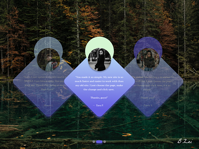 Daily UI Challenge - 39 - Testimonials branding dailyui dailyuichallenge design figma flat minimal ui ux web