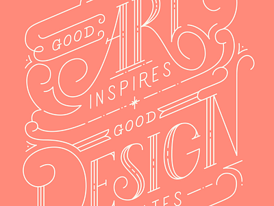 Good art inspires, good design motivates