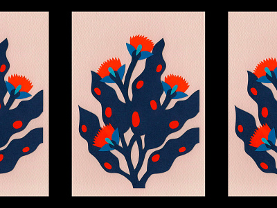 Flowers design floral art flowers handmade illustration paper paper cut