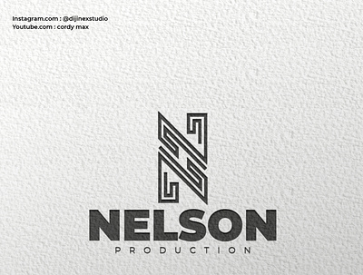 Nelson logo logodesign logotype minimal minimalist minimalist logo minimalistic nelson production production company production design production house