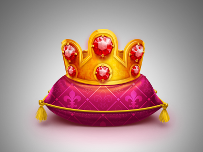 Crown Icon crown gift gold icon king network pillow ruby social throne