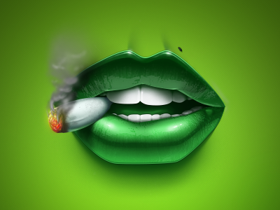 Weed Lips by Kovalev Slava on Dribbble