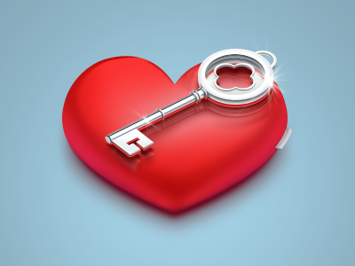 Tiffany Key gift heart icon key love network platinum social tiffany