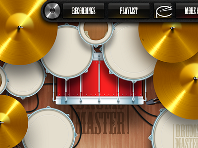 Drums Master App app design development game ios ipad iphone mobile ui ux