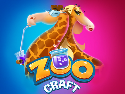 Character Design for Zoocraft app store character craft design game giraffe illustration love tycoon zoo