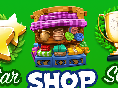 Store Icons cup farm game gold goods icon menu score shop star store style