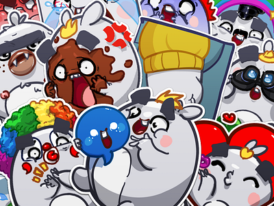 Bunny Sticker Pack app store appstore bunny bunny b character imessage messenger sticker stickerpack