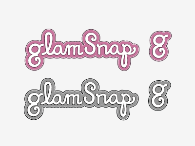New GlamSnap Logo icon logo typography