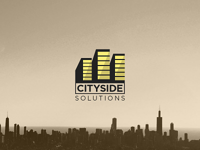 Cityside Solutions branding flat identity logo typography